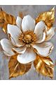 Алмазная мозаика без подрамника «Золотой цветок» 70x50 см