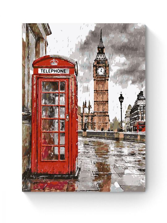 Картина по номерам на подрамнике «Лондон» 80x60 см