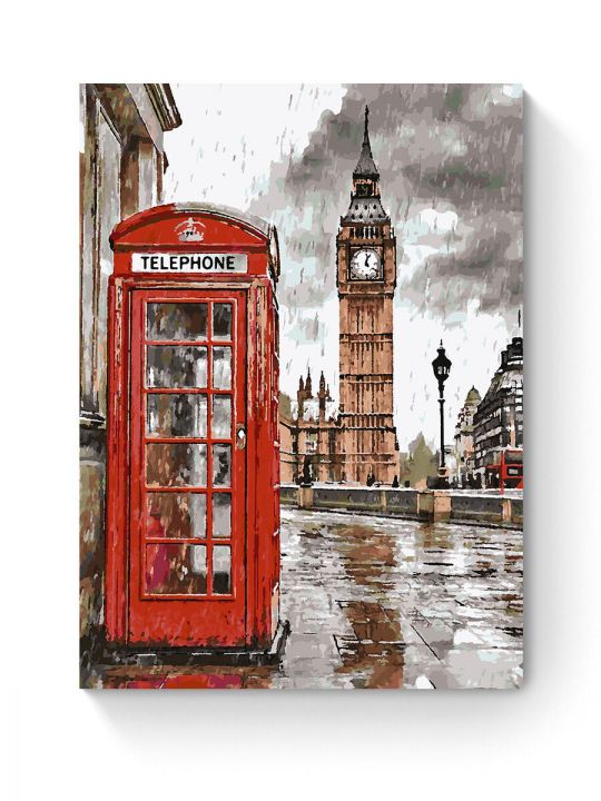 Картина по номерам на подрамнике «Лондон» 90x70 см