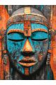 Картина по номерам без подрамника «Маска Африки» 90x70 см