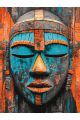 Картина по номерам без подрамника «Маска Африки» 130x100 см
