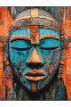 Картина по номерам без подрамника «Маска Африки» 80x60 см