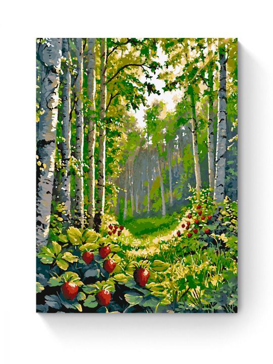 Картина по номерам на подрамнике «Земляничка» 90x70 см