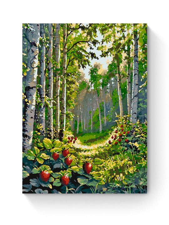 Картина по номерам на подрамнике «Земляничка» 80x60 см