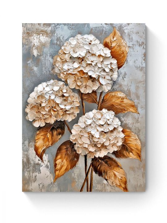 Алмазная мозаика на подрамнике «Букет гортензий» 70x50 см