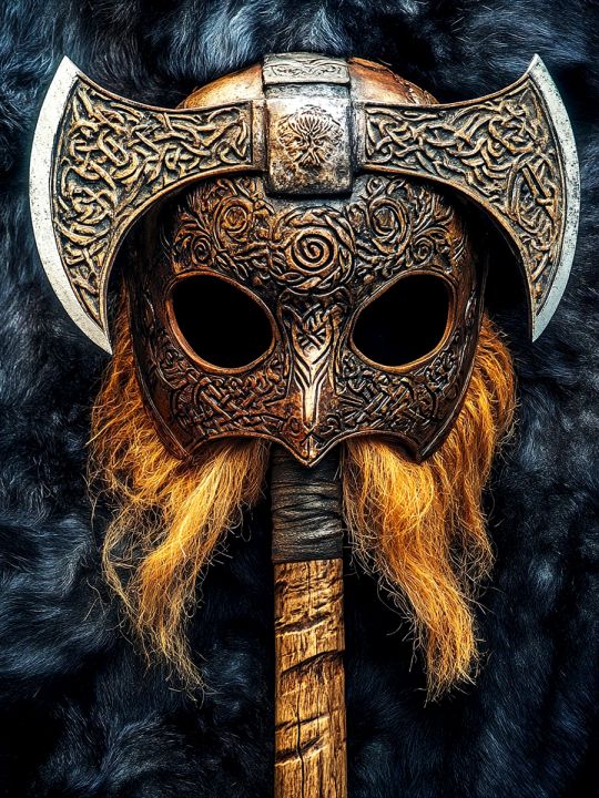 Алмазная мозаика без подрамника «Топор» 50x40 см