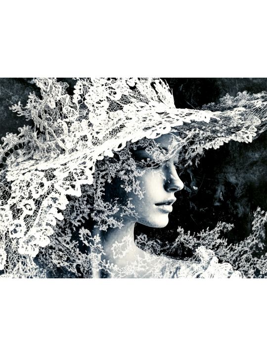 Алмазная мозаика без подрамника «Черно белое» 70x50 см