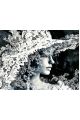 Алмазная мозаика без подрамника «Черно белое» 80x60 см