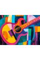 Алмазная мозаика без подрамника «Гитара» 130x100 см