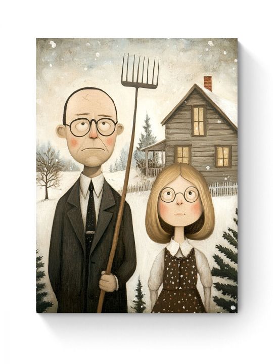 Алмазная мозаика на подрамнике «Готика» 70x50 см