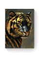 Алмазная мозаика на подрамнике «Золотой тигр» 35x25 см
