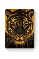 Алмазная мозаика на подрамнике «Золотой тигр» 90x70 см
