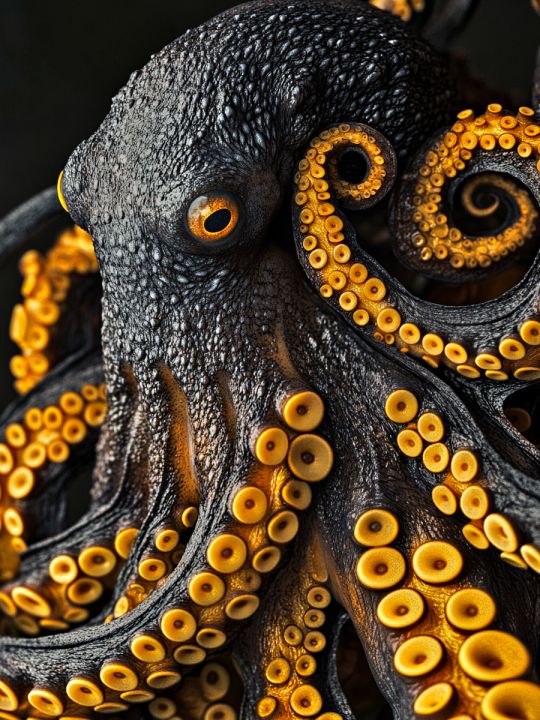 Алмазная мозаика без подрамника «Осьминог» 50x40 см