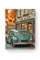 Картина по номерам на подрамнике «Ретро-авто» 90x70 см