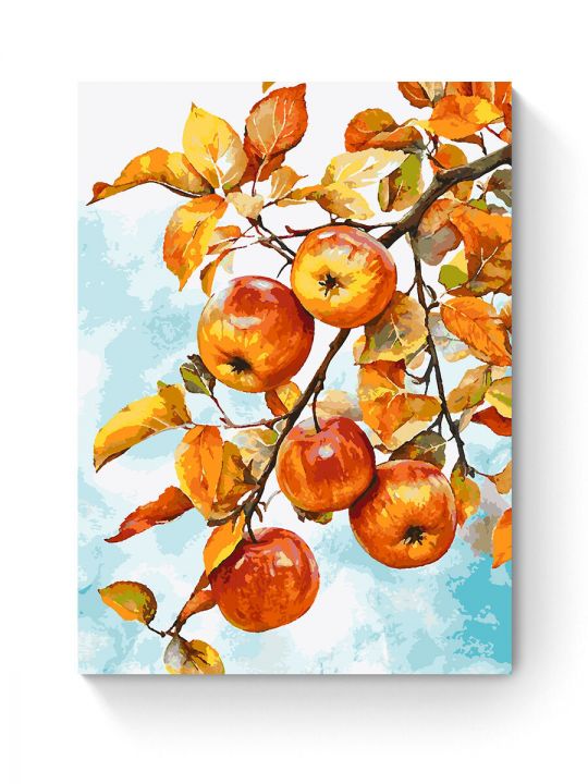 Картина по номерам на подрамнике «Яблочки» 90x70 см