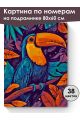 Картина по номерам на подрамнике «Птица Тукан» 80x60 см