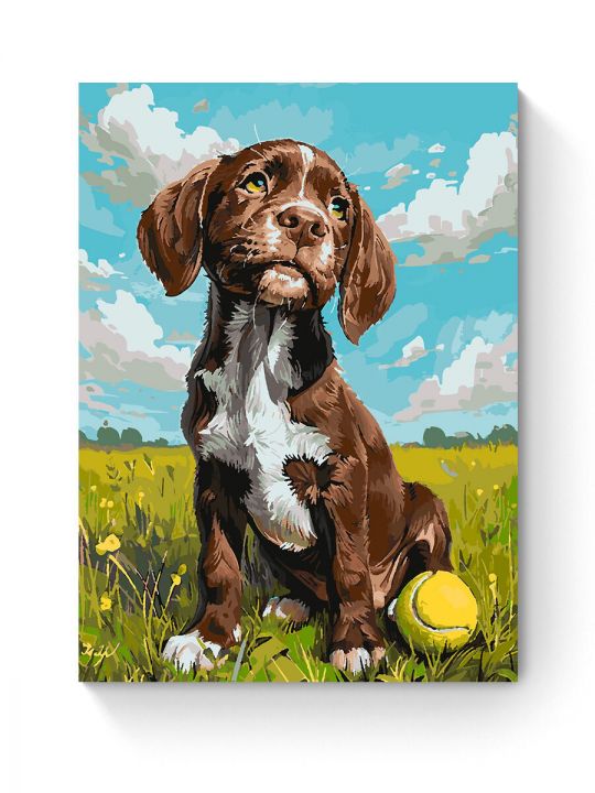 Картина по номерам на подрамнике «Веселая игра» 80x60 см