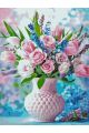 Картина по номерам без подрамника «Розовый букет» 130x100 см