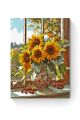 Картина по номерам на подрамнике «Подсолнухи» 90x70 см