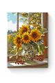Картина по номерам на подрамнике «Подсолнухи» 80x60 см