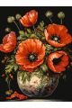 Картина по номерам на подрамнике «Букет маков» 80x60 см