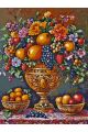 Картина по номерам без подрамника «Фруктовый пир» 130x100 см
