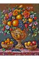 Картина по номерам без подрамника «Фруктовый пир» 80x60 см