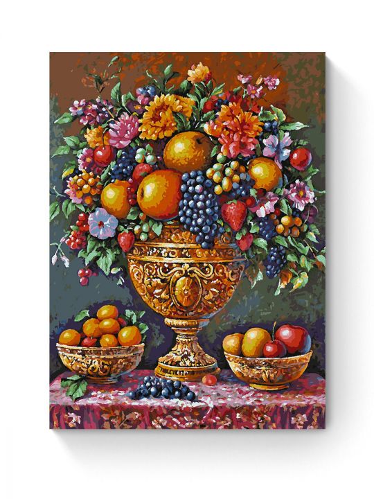 Картина по номерам на подрамнике «Фруктовый пир» 80x60 см