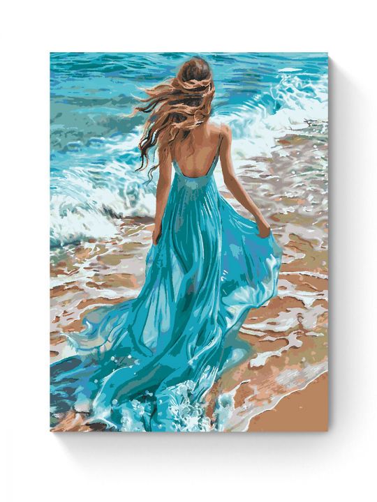 Картина по номерам на подрамнике «По волнам» 90x70 см