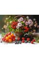 Картина по номерам без подрамника «Ягодный пир» 90x70 см