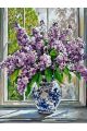 Картина по номерам без подрамника «Букет сирени» 80x60 см