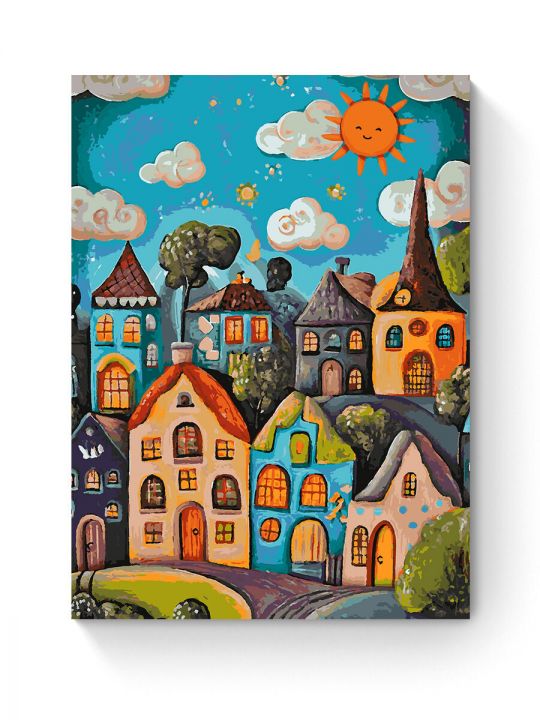 Картина по номерам на подрамнике «Детский мир» 80x60 см