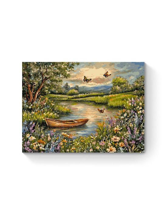 Картина по номерам на подрамнике «Летний вечер» 80x60 см
