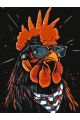 Картина по номерам без подрамника «Арт-Петух» 130x100 см