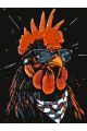 Картина по номерам без подрамника «Арт-Петух» 80x60 см