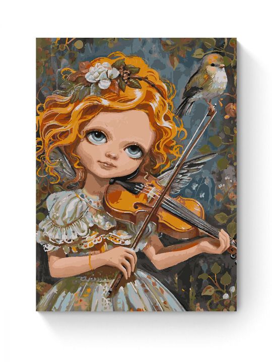 Картина по номерам на подрамнике «Скрипачка» 80x60 см