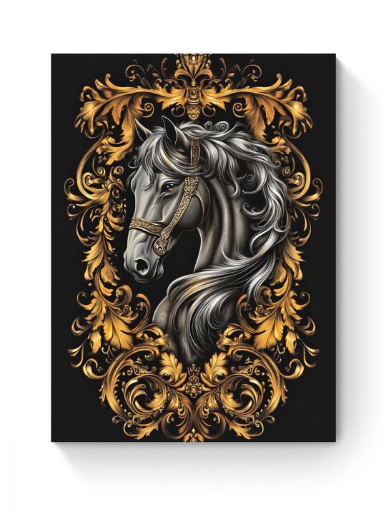 Алмазная мозаика на подрамнике «Черное золото» 80x60 см