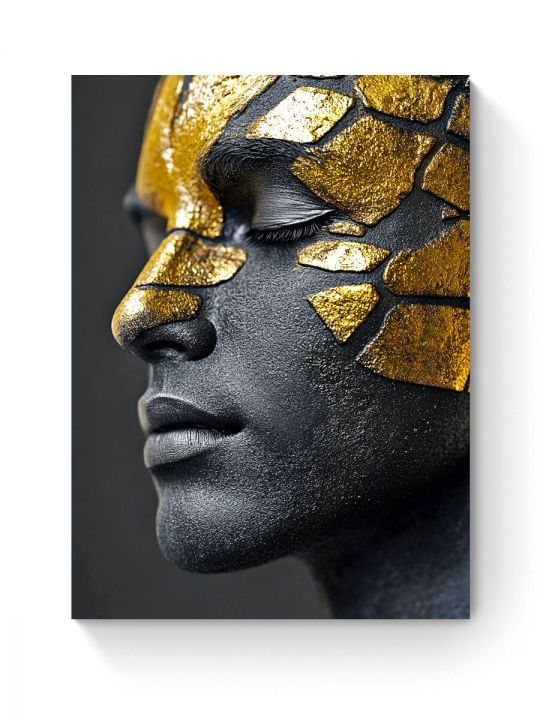 Алмазная мозаика на подрамнике «Черное золото» 50x40 см