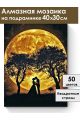 Алмазная мозаика на подрамнике «Золотая луна» 40x30 см