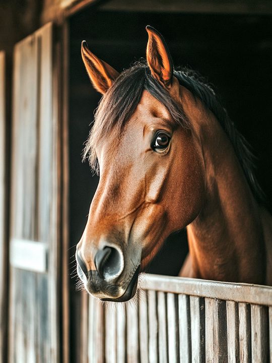 Алмазная мозаика без подрамника «Жеребец» 130x100 см