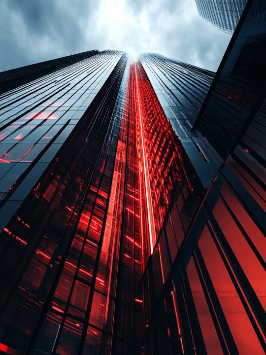 Алмазная мозаика без подрамника «Небоскреб» 35x25 см