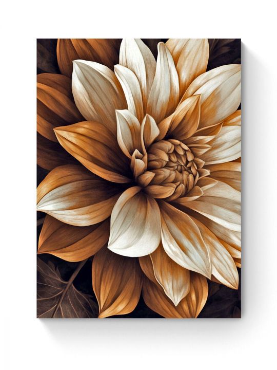 Алмазная мозаика на подрамнике «Георгин» 60x45 см