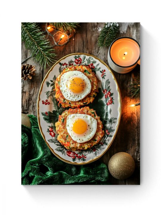 Алмазная мозаика на подрамнике «Зимний завтрак» 40x30 см