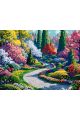 Картина по номерам на подрамнике «Красочный сад» 80x60 см