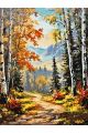 Картина по номерам на подрамнике «Краски осени» 90x70 см