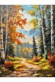 Картина по номерам без подрамника «Краски осени» 130x100 см