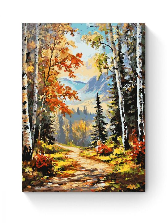 Картина по номерам на подрамнике «Краски осени» 90x70 см