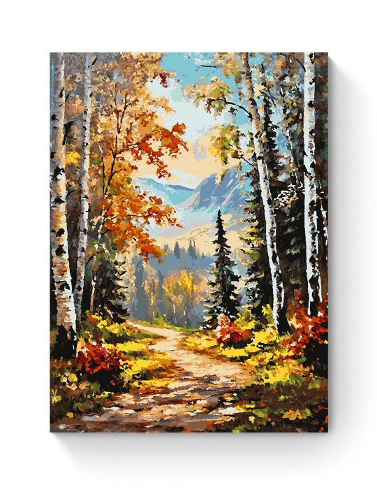 Картина по номерам на подрамнике «Краски осени» 80x60 см