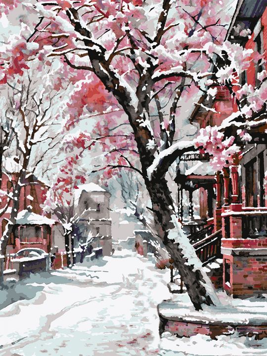 Картина по номерам без подрамника «Провинция» 80x60 см