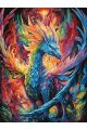 Картина по номерам без подрамника «Дракон» 90x70 см